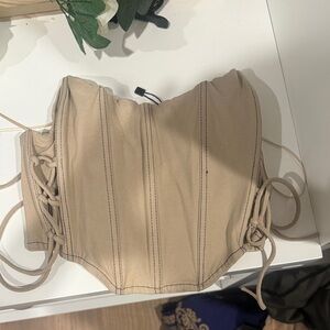 Garage Tan Corset Top